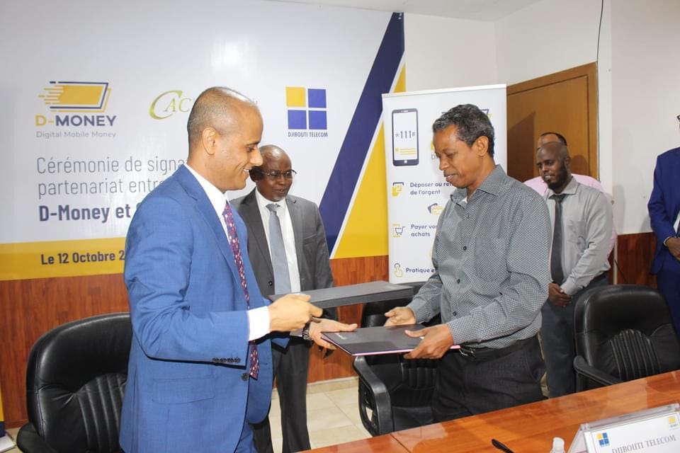 CAC International Bank has signed a partnership with Djibouti Telecom to set up the electronic purse